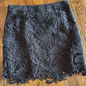 Banana Republic Black Lace Skirt
